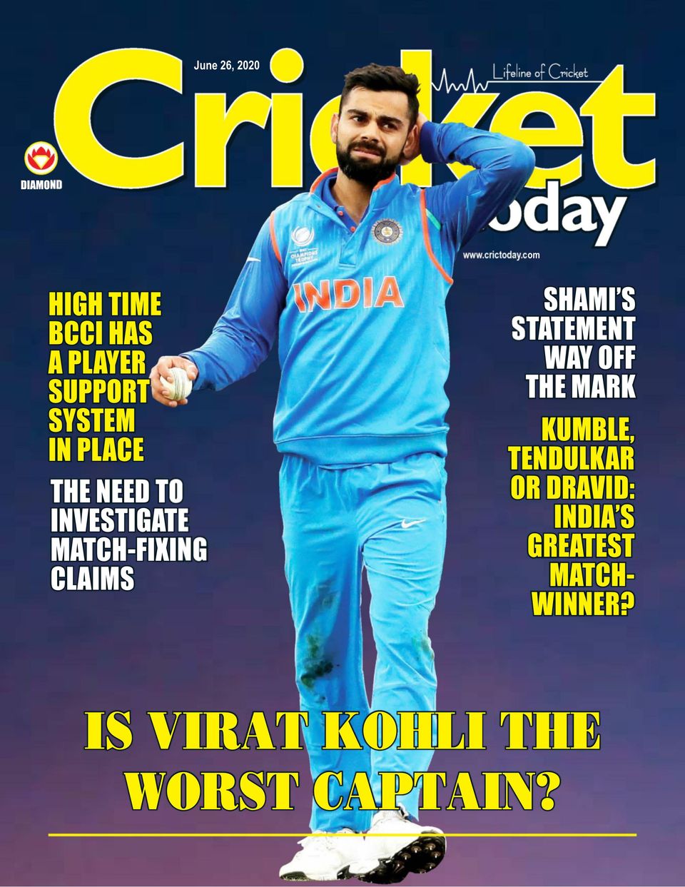 Cricket TodayJune 26, 2020 Magazine Get your Digital Subscription